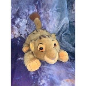 The Lion King Disney Store Pouncing Baby Simba 8" Plush Vintage 1994 Great Shape